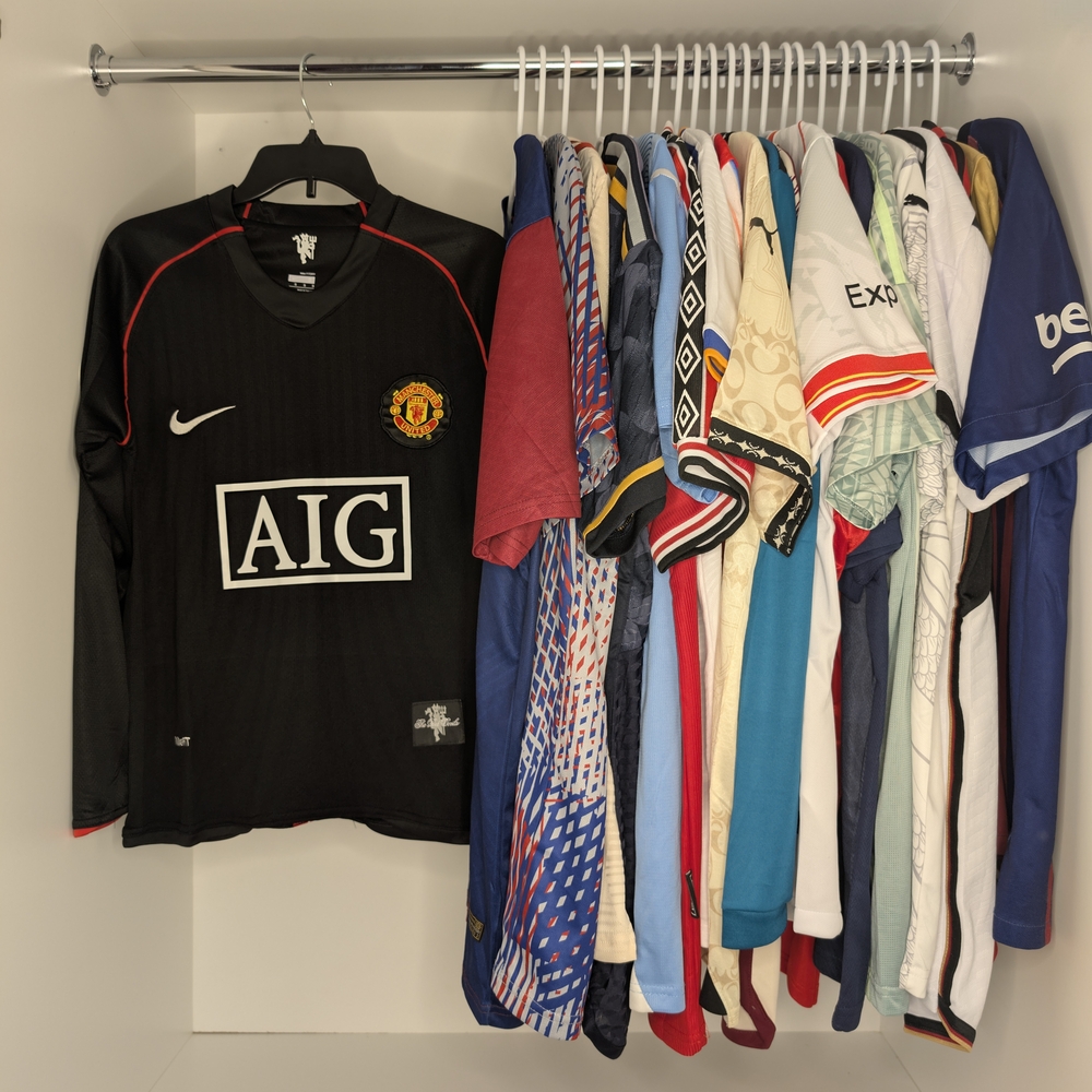 Nike Black Manchester United Long Sleeve Jersey